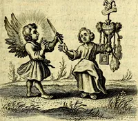 An illustration from Schola cordis siue aversi à deo cordis ac eumdem reductio, et instructio .. (1663)