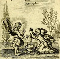 An illustration from Schola cordis siue aversi à deo cordis ac eumdem reductio, et instructio .. (1663)