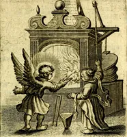 An illustration from Schola cordis siue aversi à deo cordis ac eumdem reductio, et instructio .. (1663)