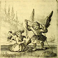 An illustration from Schola cordis siue aversi à deo cordis ac eumdem reductio, et instructio .. (1663)