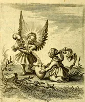 An illustration from Schola cordis siue aversi à deo cordis ac eumdem reductio, et instructio .. (1663)