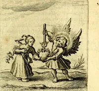 An illustration from Schola cordis siue aversi à deo cordis ac eumdem reductio, et instructio .. (1663)