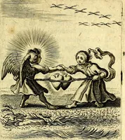 An illustration from Schola cordis siue aversi à deo cordis ac eumdem reductio, et instructio .. (1663)