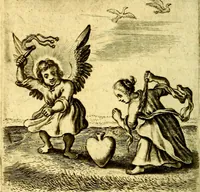 An illustration from Schola cordis siue aversi à deo cordis ac eumdem reductio, et instructio .. (1663)