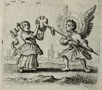 An illustration from Schola cordis, sive, Aversià Deo Cordis ad eumdem reductio, et instructio (1699)