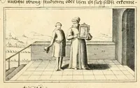 Picture 4 of 27 from Schöne ausserlesene sin[n]reiche Figuren auch Gleichnussen Erkläringen Gebettlein vnd hohe Lehr[n] : zum Theil auss heiliger Schrifft wie auch zum Theil auss der alten Christlichen Kirchen Lehrer[n] Schrifften gezogen vnd in Teutsche Reimen verfasst, leaf 19