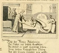 Picture 8 of 27 from Schöne ausserlesene sin[n]reiche Figuren auch Gleichnussen Erkläringen Gebettlein vnd hohe Lehr[n] : zum Theil auss heiliger Schrifft wie auch zum Theil auss der alten Christlichen Kirchen Lehrer[n] Schrifften gezogen vnd in Teutsche Reimen verfasst, leaf 33