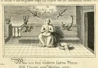 Picture 1 of 27 from Schöne ausserlesene sin[n]reiche Figuren auch Gleichnussen Erkläringen Gebettlein vnd hohe Lehr[n] : zum Theil auss heiliger Schrifft wie auch zum Theil auss der alten Christlichen Kirchen Lehrer[n] Schrifften gezogen vnd in Teutsche Reimen verfasst, leaf 5