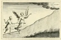 Picture 13 of 27 from Schöne ausserlesene sin[n]reiche Figuren auch Gleichnussen Erkläringen Gebettlein vnd hohe Lehr[n] : zum Theil auss heiliger Schrifft wie auch zum Theil auss der alten Christlichen Kirchen Lehrer[n] Schrifften gezogen vnd in Teutsche Reimen verfasst, leaf 57