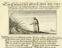 Picture 2 of 27 from Schöne ausserlesene sin[n]reiche Figuren auch Gleichnussen Erkläringen Gebettlein vnd hohe Lehr[n] : zum Theil auss heiliger Schrifft wie auch zum Theil auss der alten Christlichen Kirchen Lehrer[n] Schrifften gezogen vnd in Teutsche Reimen verfasst, leaf 7
