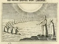 Picture 17 of 27 from Schöne ausserlesene sin[n]reiche Figuren auch Gleichnussen Erkläringen Gebettlein vnd hohe Lehr[n] : zum Theil auss heiliger Schrifft wie auch zum Theil auss der alten Christlichen Kirchen Lehrer[n] Schrifften gezogen vnd in Teutsche Reimen verfasst, leaf 77