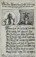 Picture 1 of 2 from Schöne ausserlesene sinnreiche Figuren auch Gleichniss Erklärungen Gebettlein vnd hohe Lehren : zum Theil auss heiliger Schrifft, wie auch auss der alten Christlichen Kirchen Lehrern Schrifften gezogen, vnd in Teutsche Reimen verfasst (1625), leaf 37