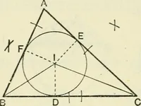 An illustration from A school geometry. containing the substance of Euclid books II anfd III and part of book IV (1917)