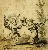 An illustration from The school of the heart; or, The heart of it self gone away from God brought back again to him, and instructed by him. In 47. emblems (1676)