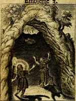 An illustration from The school of the heart; or, The heart of it self gone away from God brought back again to him, and instructed by him. In 47. emblems (1676)