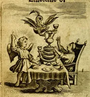 An illustration from The school of the heart; or, The heart of it self gone away from God brought back again to him, and instructed by him. In 47. emblems (1676)