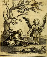 An illustration from The school of the heart; or, The heart of it self gone away from God brought back again to him, and instructed by him. In 47. emblems (1676)