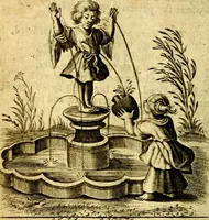 An illustration from The school of the heart; or, The heart of it self gone away from God brought back again to him, and instructed by him. In 47. emblems (1676)