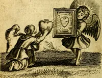 An illustration from The school of the heart; or, The heart of it self gone away from God brought back again to him, and instructed by him. In 47. emblems (1676)