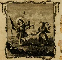 An illustration from The school of the heart, or, The heart (of itself gone away from God) brought back again to Him, and instructed by Him : in forty-seven emblems (1778)