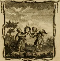An illustration from The school of the heart, or, The heart (of itself gone away from God) brought back again to Him, and instructed by Him : in forty-seven emblems (1778)