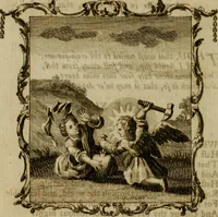 An illustration from The school of the heart, or, The heart (of itself gone away from God) brought back again to Him, and instructed by Him : in forty-seven emblems (1778)