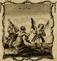 An illustration from The school of the heart, or, The heart (of itself gone away from God) brought back again to Him, and instructed by Him : in forty-seven emblems (1778)