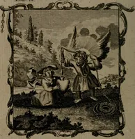 An illustration from The school of the heart, or, The heart (of itself gone away from God) brought back again to Him, and instructed by Him : in forty-seven emblems (1778)