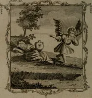 An illustration from The school of the heart, or, The heart (of itself gone away from God) brought back again to Him, and instructed by Him : in forty-seven emblems (1778)