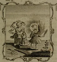 An illustration from The school of the heart, or, The heart (of itself gone away from God) brought back again to Him, and instructed by Him : in forty-seven emblems (1778)