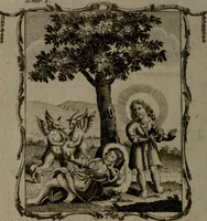 An illustration from The school of the heart, or, The heart (of itself gone away from God) brought back again to Him, and instructed by Him : in forty-seven emblems (1778)