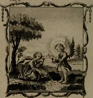 An illustration from The school of the heart, or, The heart (of itself gone away from God) brought back again to Him, and instructed by Him : in forty-seven emblems (1778)