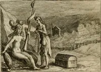 An illustration from Emblemata Florentii Schoonhovii I.C. Goudani, partim moralia, partim etiam civilia. Cum latiori eorundem ejusdem auctoris interpretatione. Accedunt et alia quaedam poëmatia in alijs poëmatum suorum libris non contenta (1618)