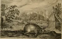 An illustration from Emblemata Florentii Schoonhovii I.C. Goudani, partim moralia, partim etiam civilia. Cum latiori eorundem ejusdem auctoris interpretatione. Accedunt et alia quaedam poëmatia in alijs poëmatum suorum libris non contenta (1618)