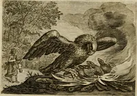 An illustration from Emblemata Florentii Schoonhovii I.C. Goudani, partim moralia, partim etiam civilia. Cum latiori eorundem ejusdem auctoris interpretatione. Accedunt et alia quaedam poëmatia in alijs poëmatum suorum libris non contenta (1618)