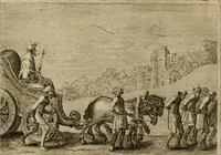 An illustration from Emblemata Florentii Schoonhovii I.C. Goudani, partim moralia, partim etiam civilia. Cum latiori eorundem ejusdem auctoris interpretatione. Accedunt et alia quaedam poëmatia in alijs poëmatum suorum libris non contenta (1618)