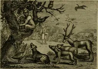 An illustration from Emblemata Florentii Schoonhovii I.C. Goudani, partim moralia, partim etiam civilia. Cum latiori eorundem ejusdem auctoris interpretatione. Accedunt et alia quaedam poëmatia in alijs poëmatum suorum libris non contenta (1618)