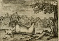 An illustration from Emblemata Florentii Schoonhovii I.C. Goudani, partim moralia, partim etiam civilia. Cum latiori eorundem ejusdem auctoris interpretatione. Accedunt et alia quaedam poëmatia in alijs poëmatum suorum libris non contenta (1618)