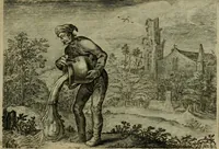 An illustration from Emblemata Florentii Schoonhovii I.C. Goudani, partim moralia, partim etiam civilia. Cum latiori eorundem ejusdem auctoris interpretatione. Accedunt et alia quaedam poëmatia in alijs poëmatum suorum libris non contenta (1618)