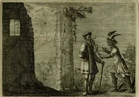 An illustration from Emblemata Florentii Schoonhovii I.C. Goudani, partim moralia, partim etiam civilia. Cum latiori eorundem ejusdem auctoris interpretatione. Accedunt et alia quaedam poëmatia in alijs poëmatum suorum libris non contenta (1618)