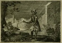 An illustration from Emblemata Florentii Schoonhovii I.C. Goudani, partim moralia, partim etiam civilia. Cum latiori eorundem ejusdem auctoris interpretatione. Accedunt et alia quaedam poëmatia in alijs poëmatum suorum libris non contenta (1618)