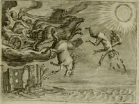 An illustration from Emblemata Florentii Schoonhovii I.C. Goudani, partim moralia, partim etiam civilia. Cum latiori eorundem ejusdem auctoris interpretatione. Accedunt et alia quaedam poëmatia in alijs poëmatum suorum libris non contenta (1618)