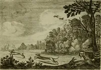 An illustration from Emblemata Florentii Schoonhovii I.C. Goudani, partim moralia, partim etiam civilia. Cum latiori eorundem ejusdem auctoris interpretatione. Accedunt et alia quaedam poëmatia in alijs poëmatum suorum libris non contenta (1618)