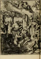 An illustration from Schouburgh der Nederlandse veranderingen : geopent in ses tooneelen, waer op de wisselbeurten des Vereenigde Staets door den Fransen oorlog gebrouwen : in historieele sinnebeelden vertoont en beschreven zijn (1674)