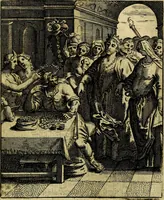 An illustration from Schouwtoneel des menschelyken leevens, of, Lessen der wysheid : uytgedrukt in 103. fraaye konstplaaten, welker zinspeelingen uyt Horatius verzaamellt zyn (1755)