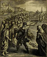 An illustration from Schouwtoneel des menschelyken leevens, of, Lessen der wysheid : uytgedrukt in 103. fraaye konstplaaten, welker zinspeelingen uyt Horatius verzaamellt zyn (1755)