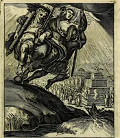 An illustration from Schouwtoneel des menschelyken leevens, of, Lessen der wysheid : uytgedrukt in 103. fraaye konstplaaten, welker zinspeelingen uyt Horatius verzaamellt zyn (1755)