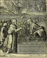 An illustration from Schouwtoneel des menschelyken leevens, of, Lessen der wysheid : uytgedrukt in 103. fraaye konstplaaten, welker zinspeelingen uyt Horatius verzaamellt zyn (1755)