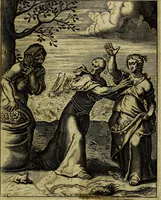 An illustration from Schouwtoneel des menschelyken leevens, of, Lessen der wysheid : uytgedrukt in 103. fraaye konstplaaten, welker zinspeelingen uyt Horatius verzaamellt zyn (1755)