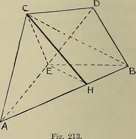 An illustration from Science and art drawing : complete geometrical course ; consisting of plane and solid geometry, orthographic and isometric projection, projection of shadow's the principles of map projection, graphic arithmetic and graphic statics (1895)